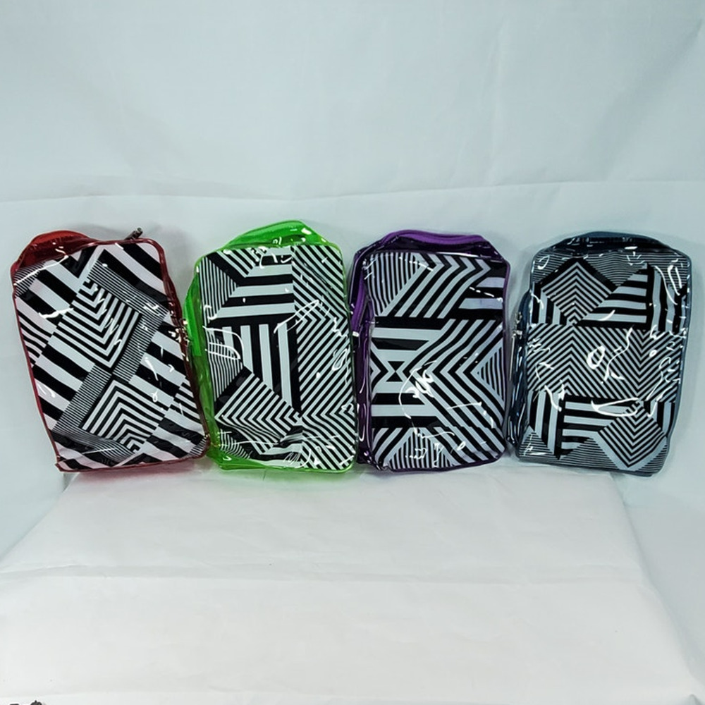 4 Pack Paul Mitchell Geometric Cosmetic Travel Bags Set